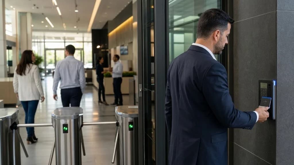 Control de acceso para empresas: biometría, tarjetas y registro de cada entrada